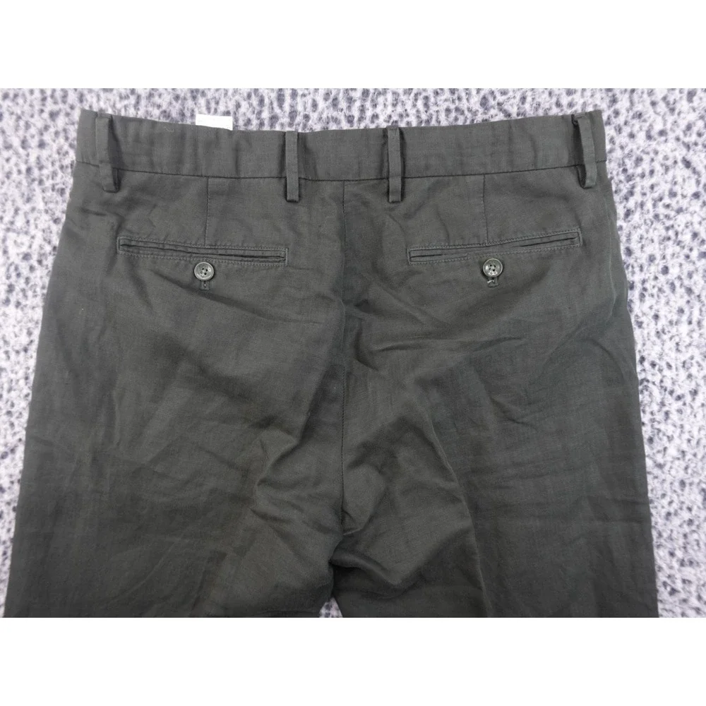 Banana Republic Trousers Mens‎ 33x34 Olive Green Good Herringbone Chino Pants